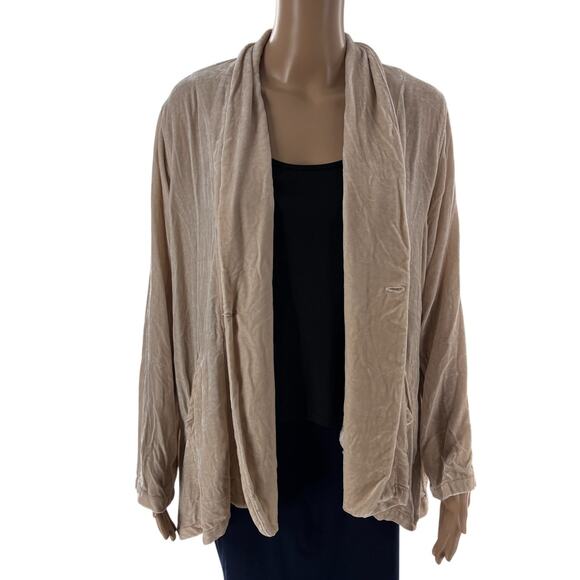 CP Shades Oat Cream Emilie Velvet Blazer Jacket - Picture 4 of 10
